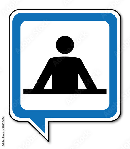 Logo réception. Accueil.