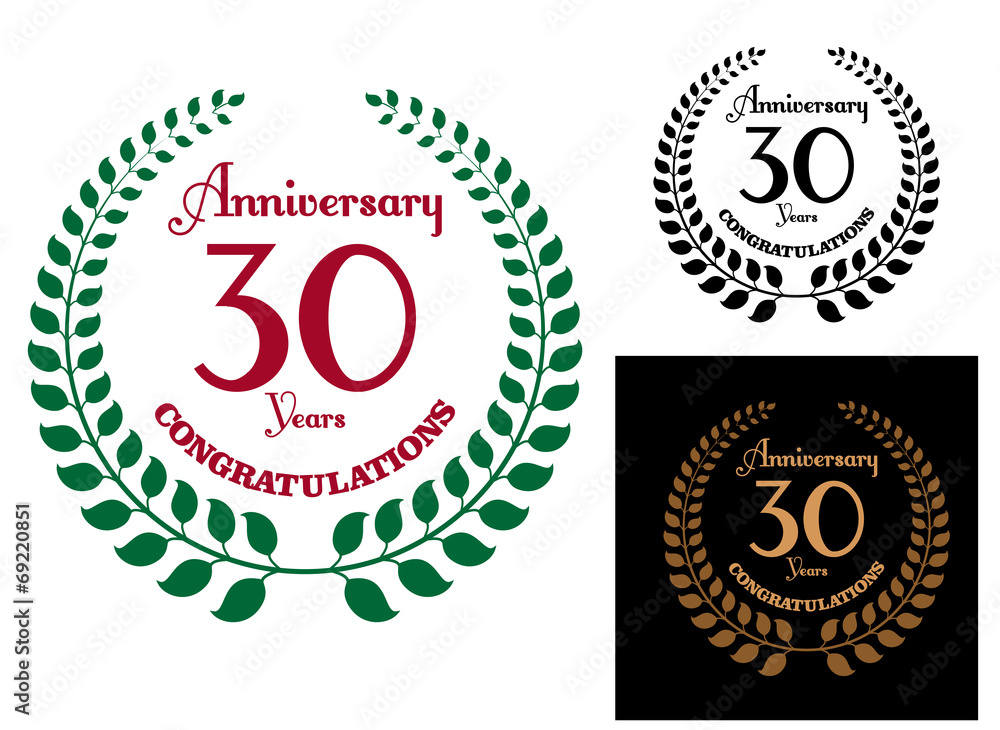 Anniversary jubilee laurel wreaths Anniversary jubilee laurel wreaths