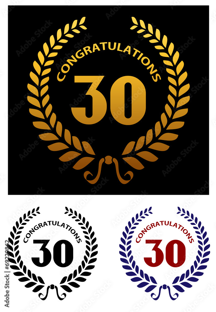 Naklejka premium Anniversary jubilee celebration emblems