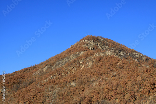 hilly areas of natural landscape