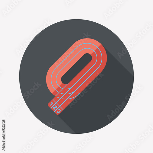 runway flat icon with long shadow,eps10