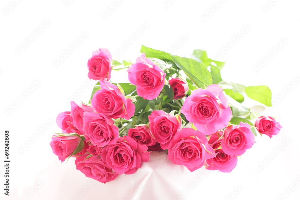Naklejka premium red roses bouquet
