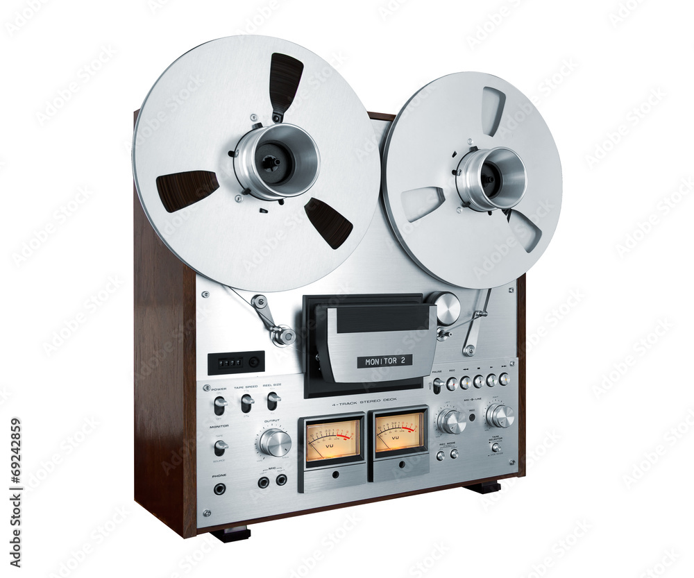 Analog Stereo Open Reel Tape Deck Recorder Player with Metal Ree Stock  Image - Image of professional, archive: 57083831