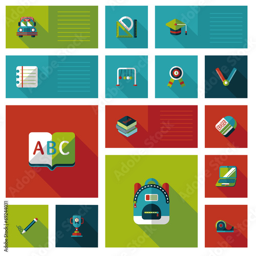 back to school flat ui background,eps10