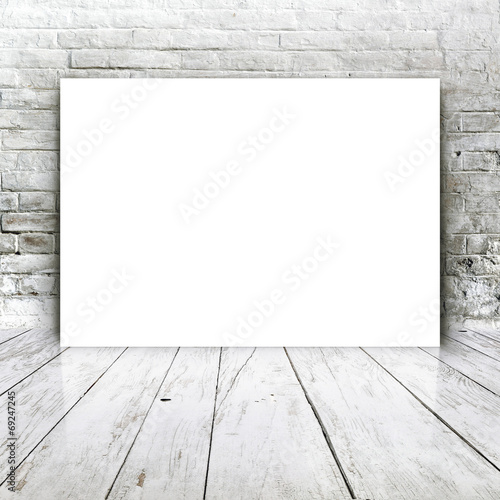 Blank poster as copy space template for your design