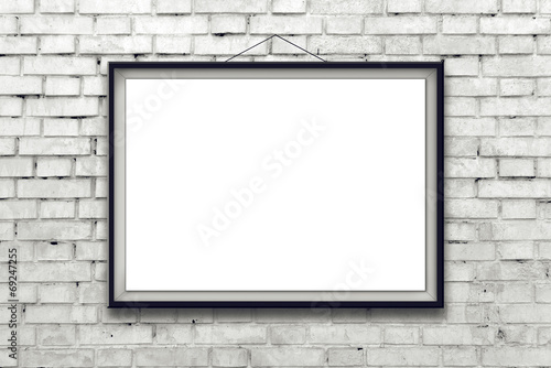 Wallpaper Mural Blank horizontal painting poster in black frame Torontodigital.ca