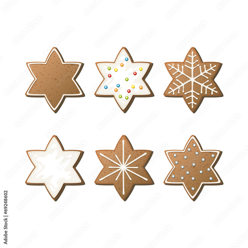 Vector Illustration of Gingerbread Cookies Vector Illustration of Gingerbread Cookies