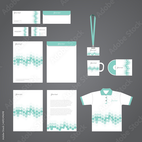 Vector stationery corporate identity template
