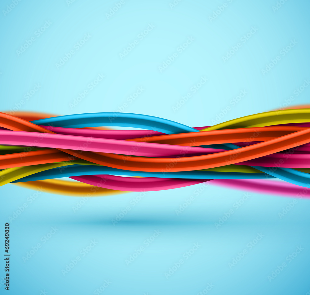 Closeup Electric Cable Closeup Electric Cable