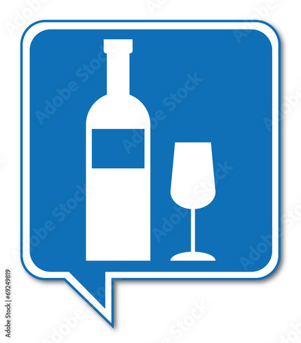Logo bouteille. Vin.