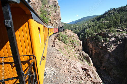 Tableau sur toile Vintage steam train / Durango (Colorado)