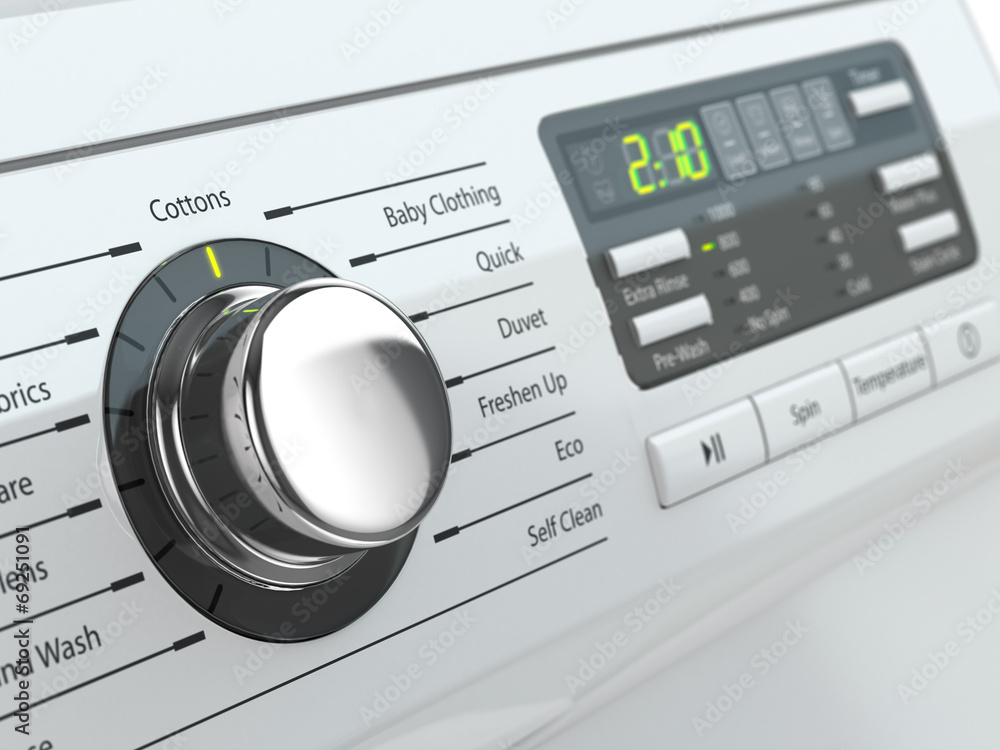 Control panel of washing machine. Control panel of washing machine.
