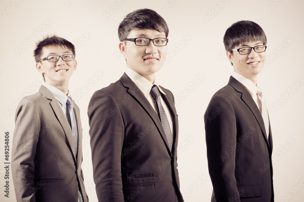Group of business people. Business team Isolated on white backgr Group of business people. Business team Isolated on white backgr