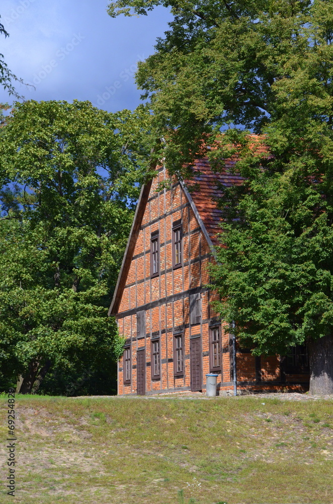Fototapeta premium Fachwerkhaus, ehemalige Glashuette