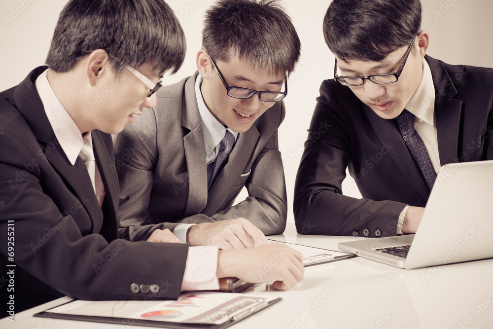 Successful business meeting with a group of people. Isolated on Successful business meeting with a group of people. Isolated on