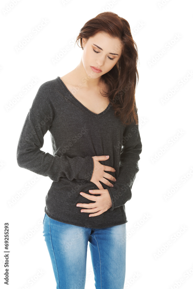 Fototapeta premium Woman with stomach issues