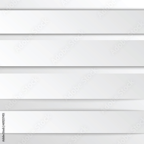 white paper banners in the form of strips