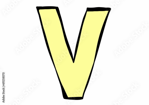 doodle letter V