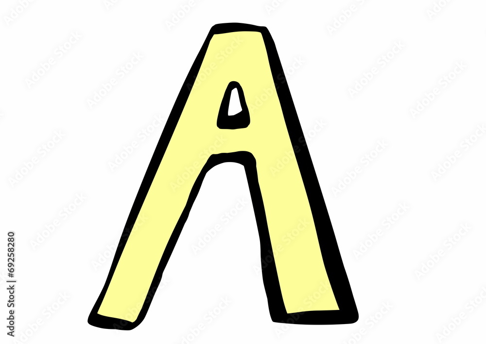 doodle letter A