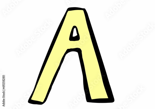 doodle letter A