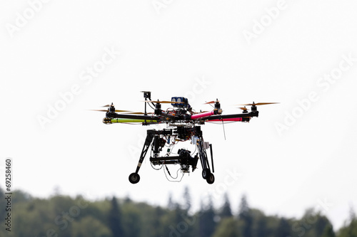 Fototapeta Naklejka Na Ścianę i Meble -  Flying drone in the sky