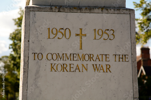 Korean War memorial photo