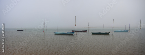 boats in the water, Foz do Arelho, Portugal photo