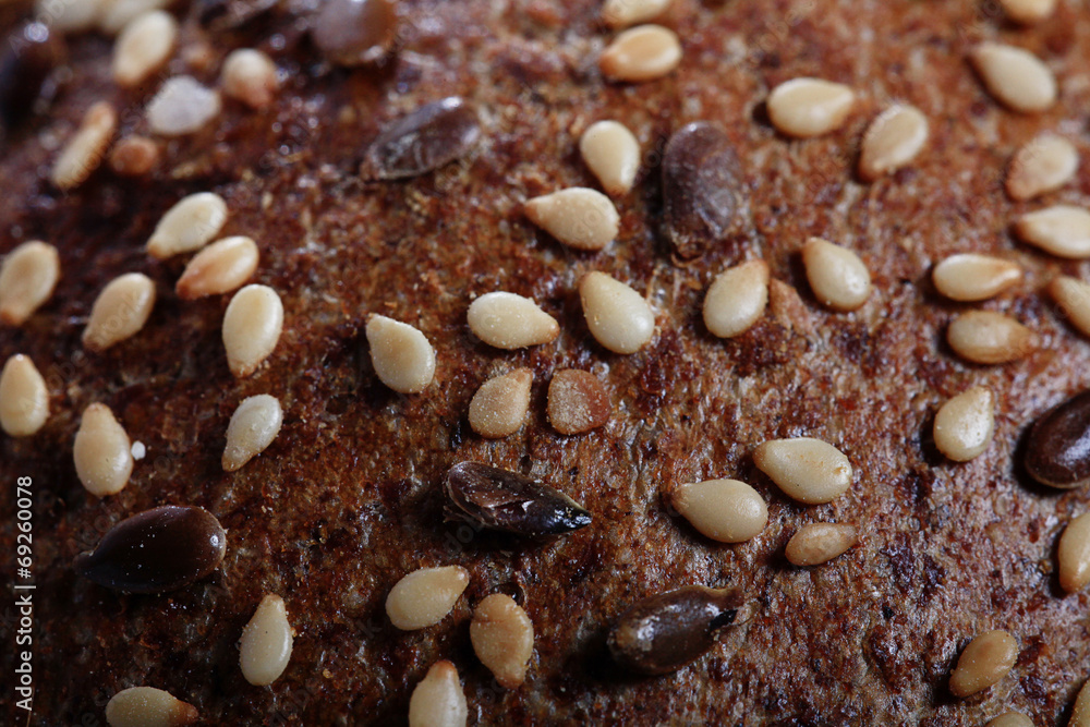 texture of bread with cereals texture of bread with cereals