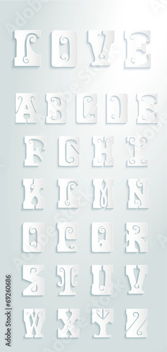 Set of retor letters