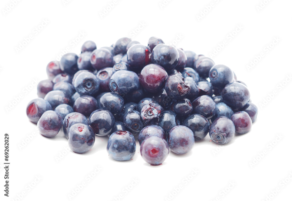 Blueberries on white background Blueberries on white background