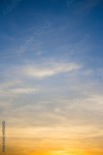 beautiful sunset and clouds © tortoon