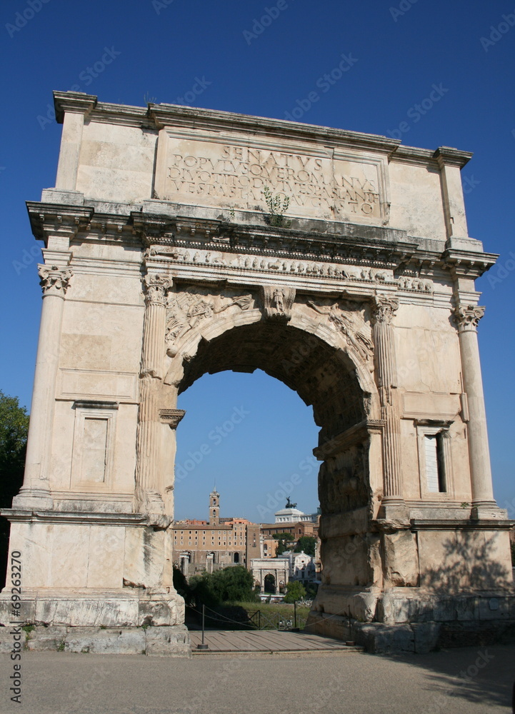 Arc de triomphe de Titus, Rome,Italie