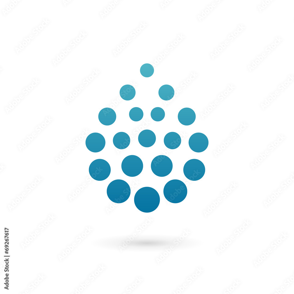 Water drop logo icon design template elements Water drop logo icon design template elements