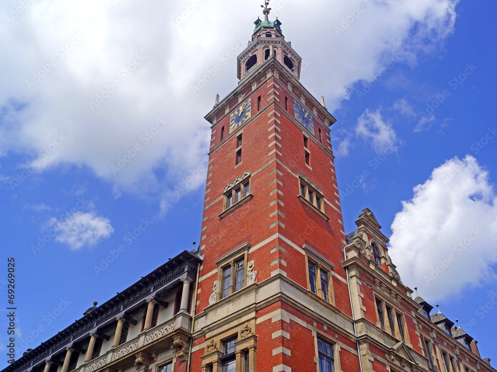 Fototapeta premium Altes Rathaus in LEER ( Ostfriesland ) - erbaut 1894