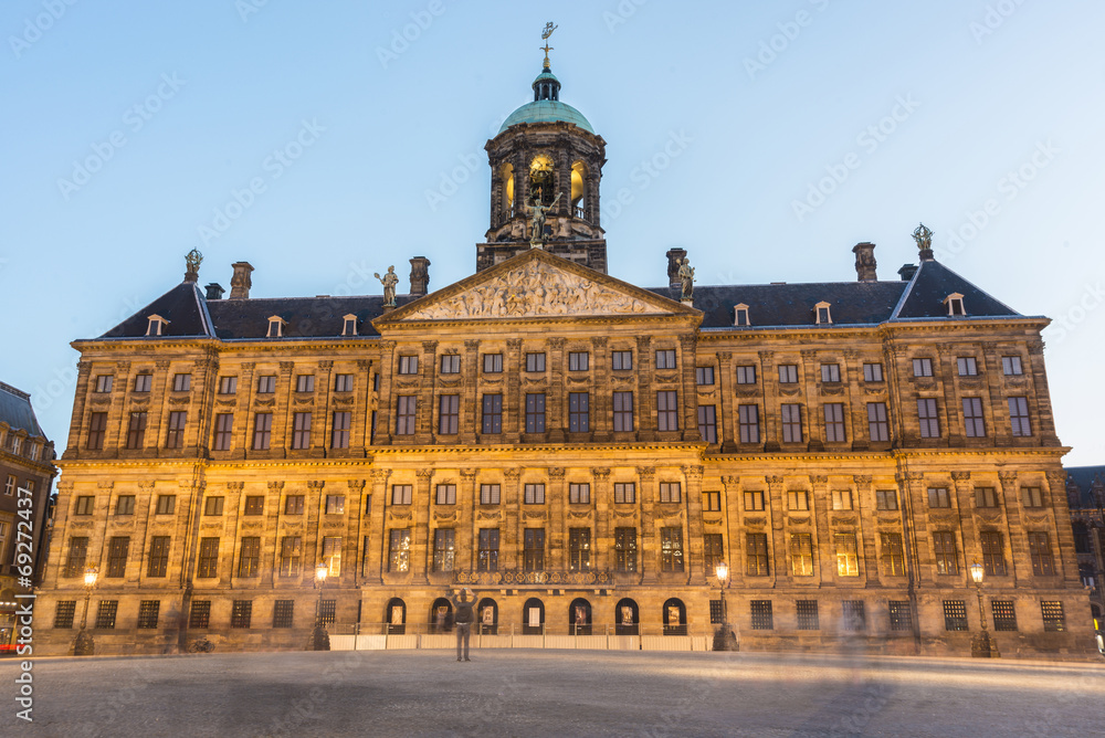 Royal Palace in Amsterdam, Netherlands