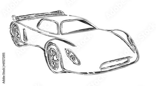 Sports car sketch