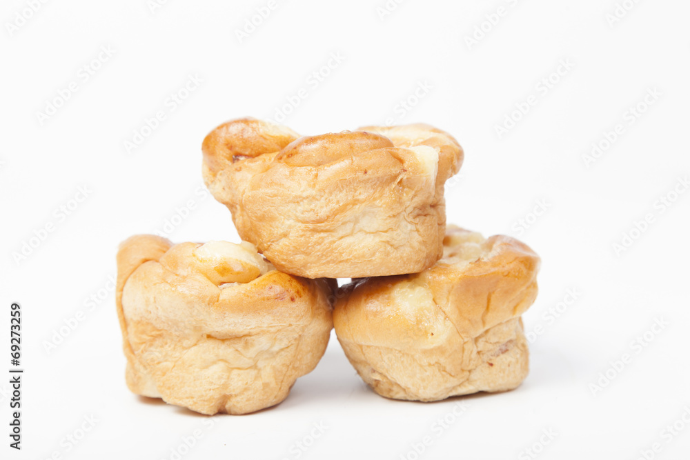 Three pieces of bread Three pieces of bread