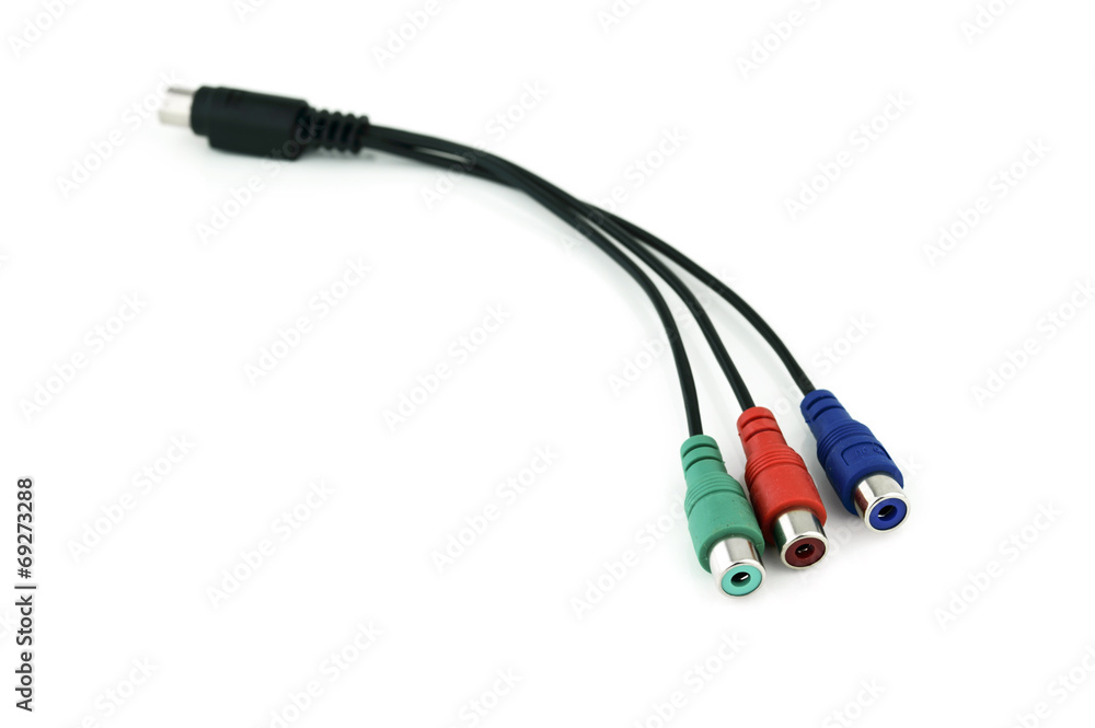 A set of RGB cables A set of RGB cables