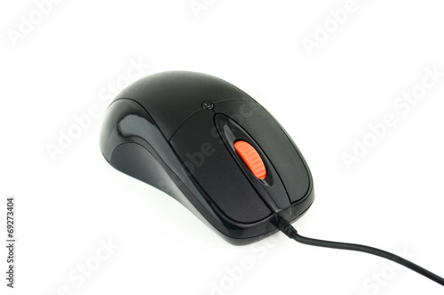 computer mouse on white background