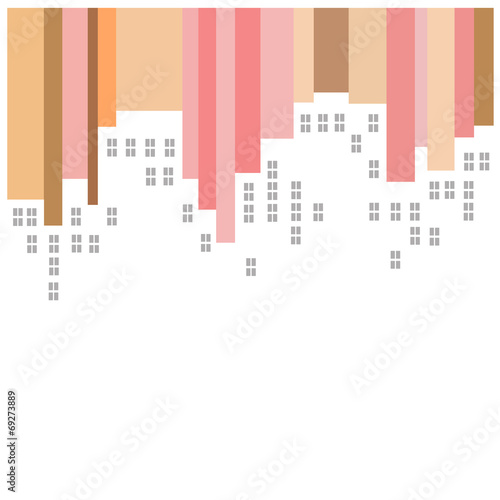 Abstract vector city