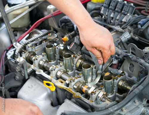Car engine inspection