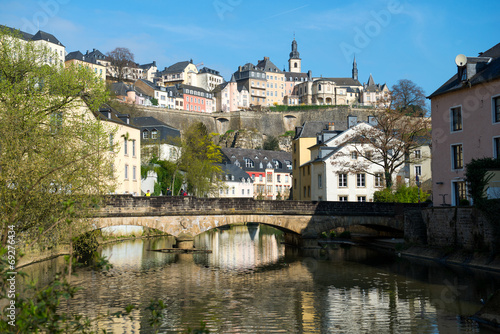 Downtown Grund of Luxembourg City