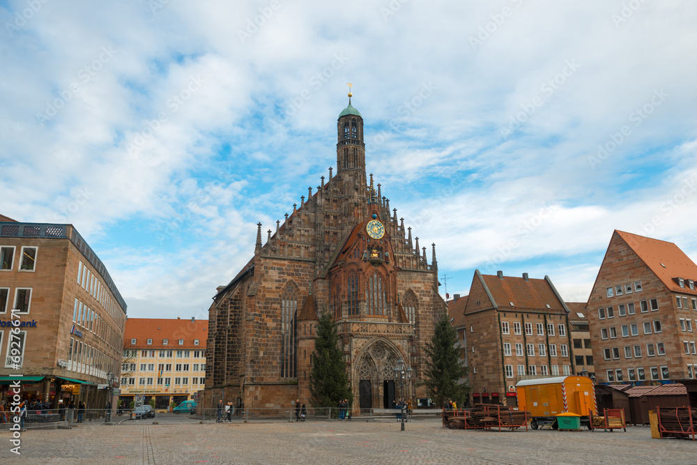 View of the Frauenkirche (Our Lady's Church) in Nuremberg