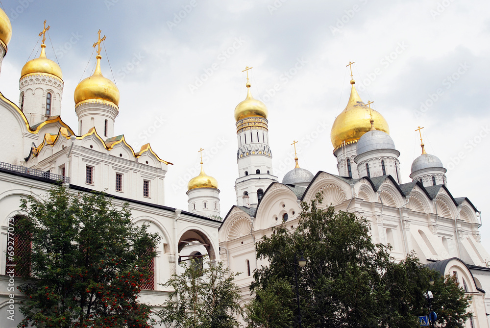 Moscow Kremlin churches. UNESCO World Heritage Site.