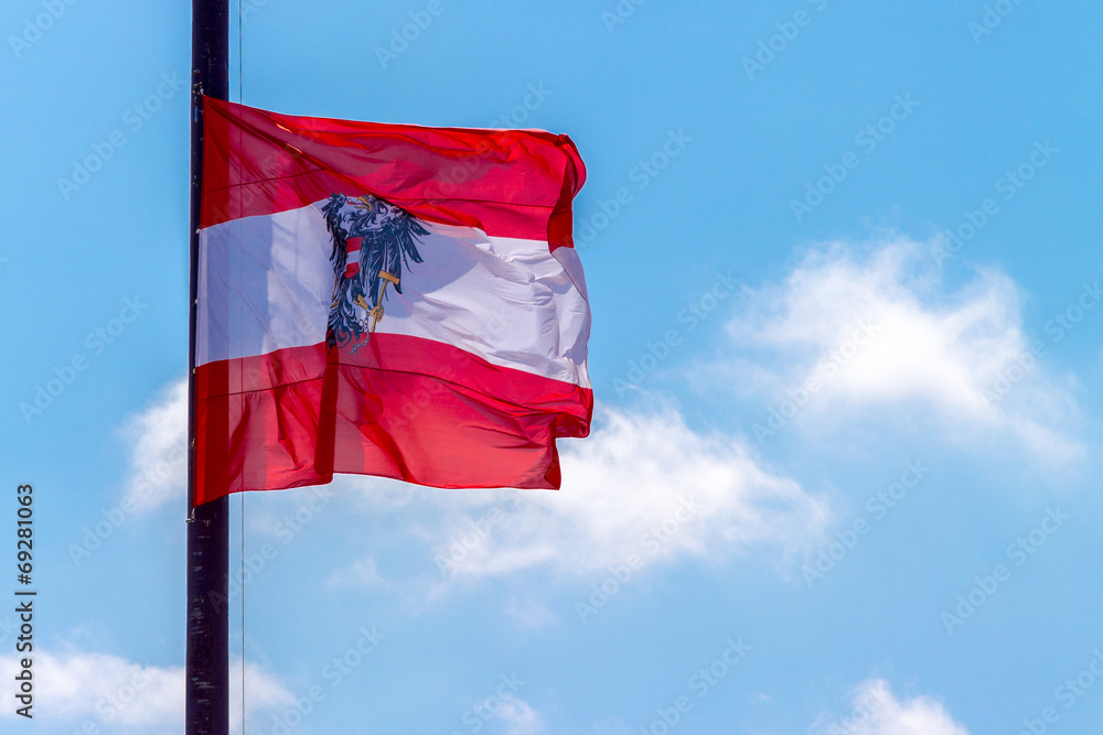Fototapeta premium Flaga Austrii