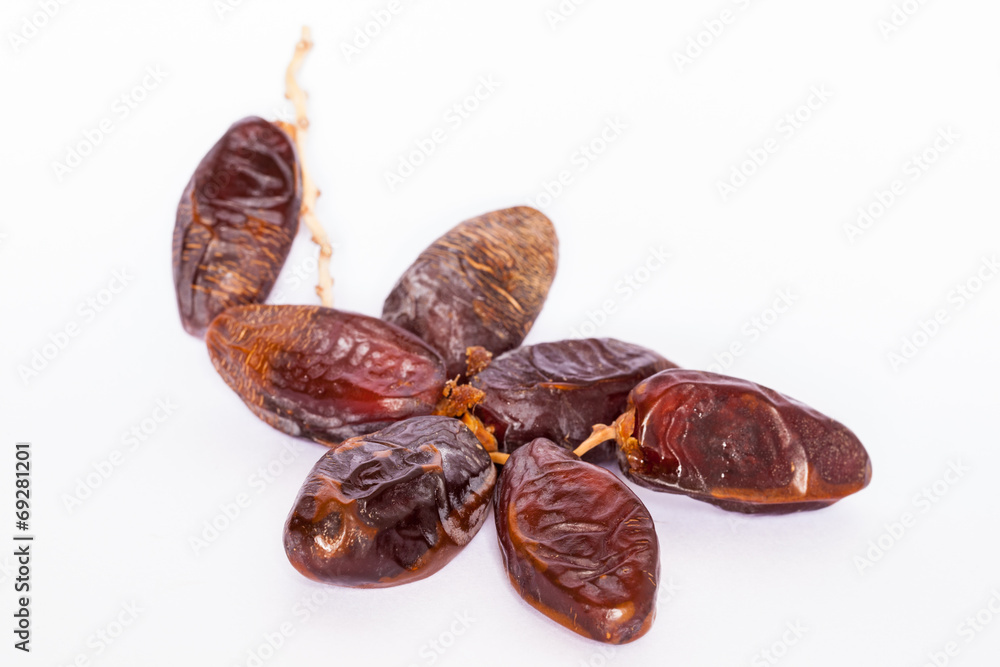 Dates on white background. Dates on white background.