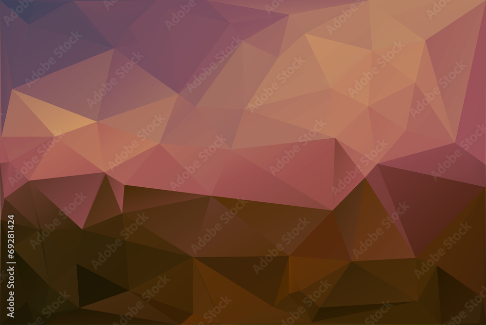 Autumn Orange Triangle Polygon Background Autumn Orange Triangle Polygon Background