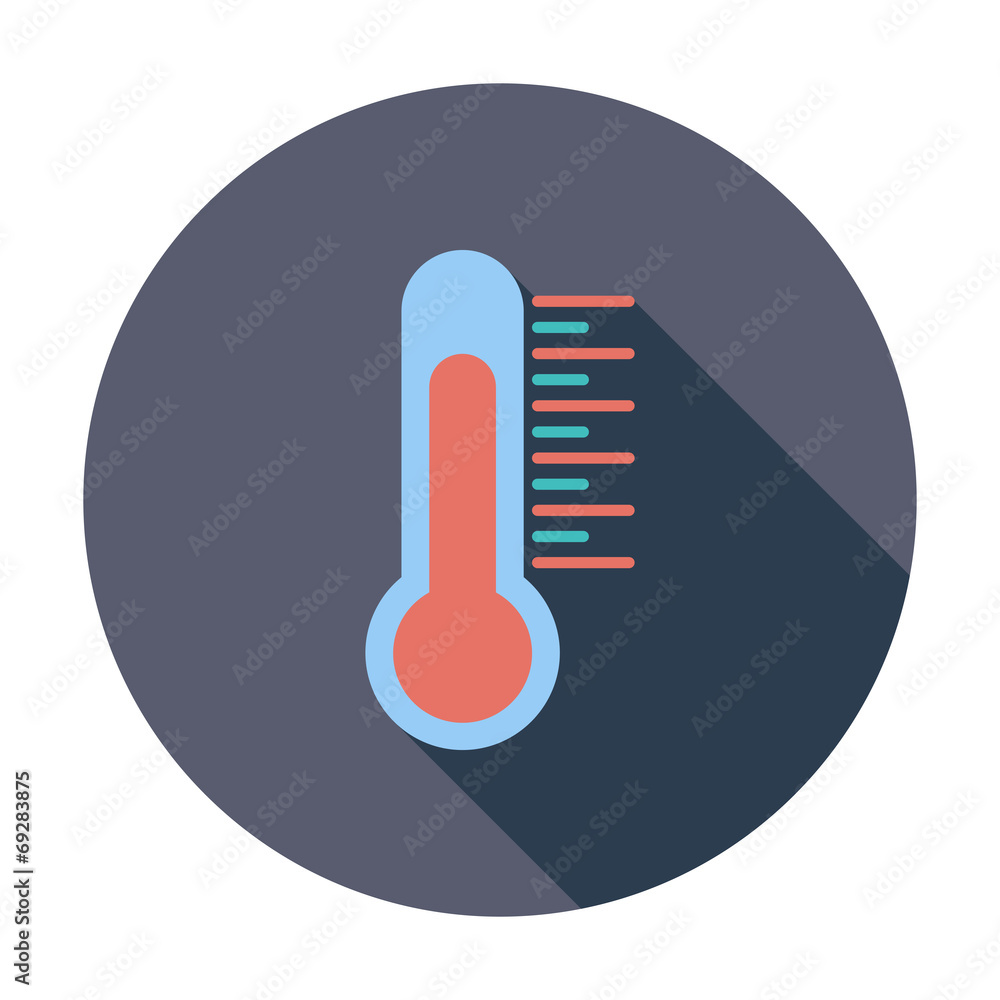 Thermometer icon. Thermometer icon.