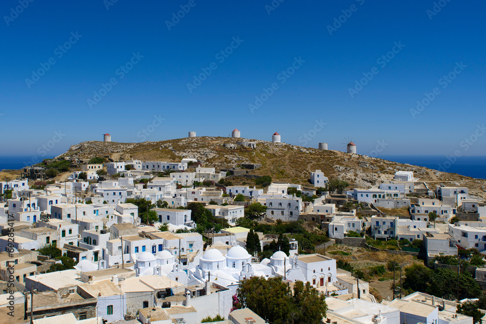 le village de Chora à Amorgos