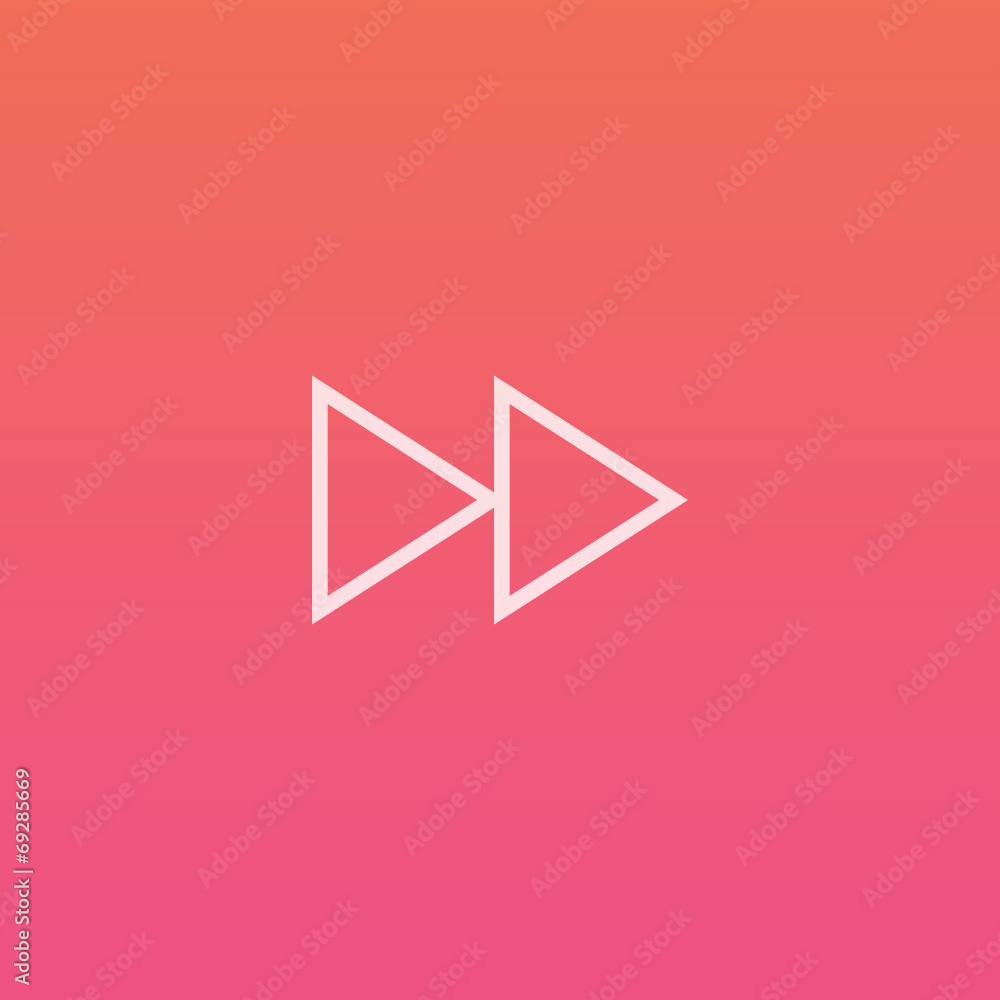 Music fast-forward - Finely crafted line icons Music fast-forward - Finely crafted line icons